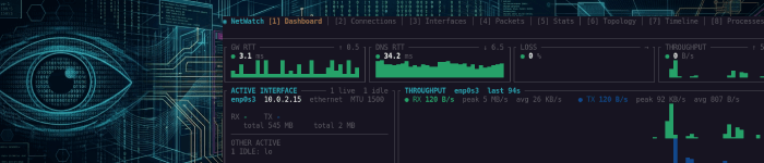 Surveiller et analyser son trafic réseau depuis le terminal avec Netwatch